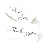 50pcs Simple Thank You Cards For Supporting Your Order Small Business Shop Cards Supplies,Goods Follow Card Gift Packaging Decor