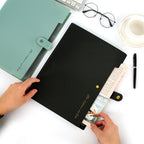 Accordion File Organizer 8 Pockets Expanding File Folder with Labels A4 Letter Document Paper Organizer for School Office