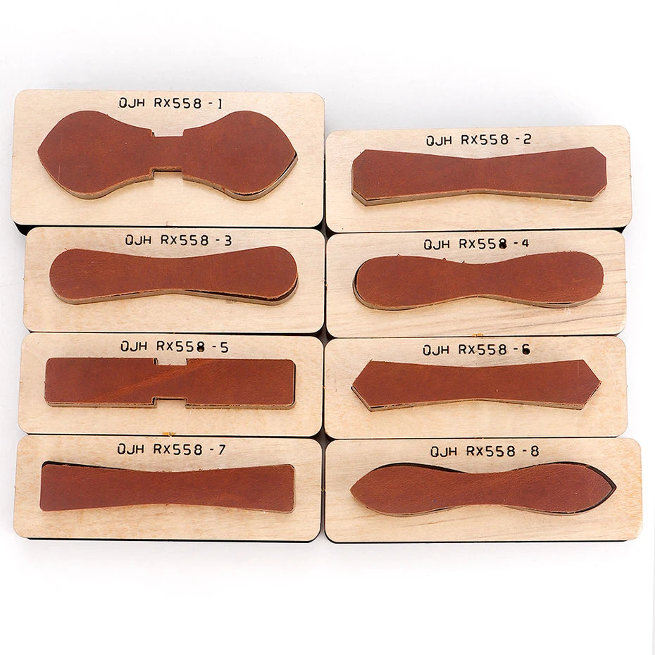 QJH Zipper Leather Cutting Die Cut Mold, Leather Punch Die Set, Leather Crafts Kraft Tool, Handmade Cutters - Bag Zipper Pullers
