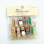 10 Pcs/Lot Creative Cartoon Animal Wooden Clip With Hemp Rope Photo Paper Clothespin Craft Clips Party Decoration Clip