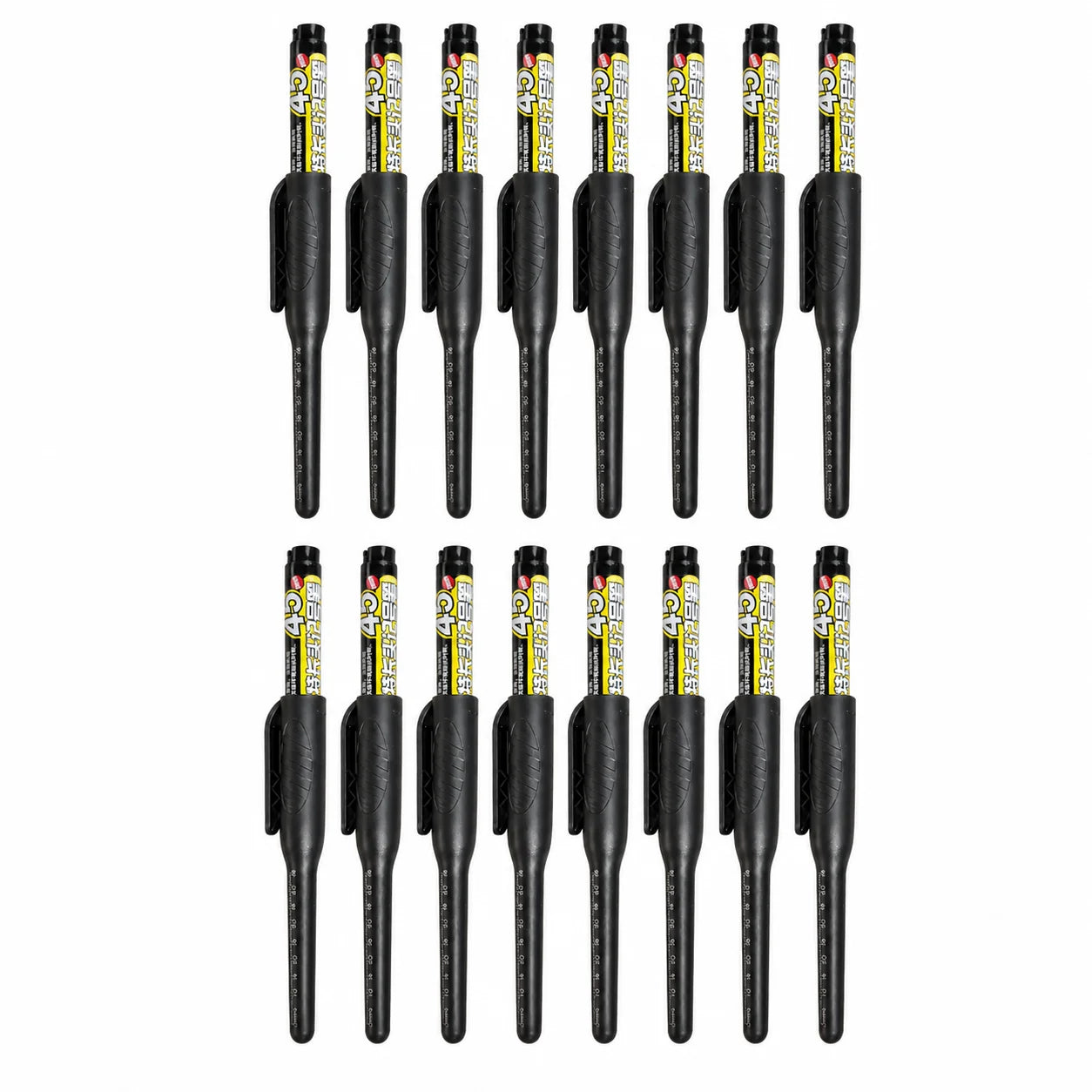 1-6Pcs 45mm Waterproof Long Head Nib Deep Hole Markers Pen Tile Carpenter Pen Multi-purpose for Woodworking Black/Blue/Red Ink