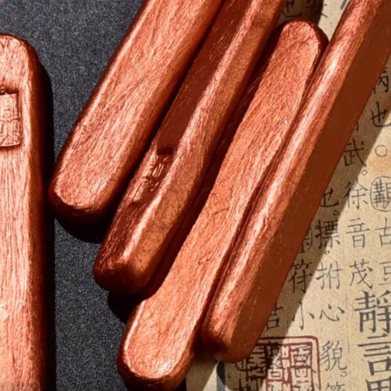 Colored Pearlescent Ink Stick Handmade Chinese Sumi Solid Ink Stick Traditional Calligraphy Ink Stick for Beginners Practicing