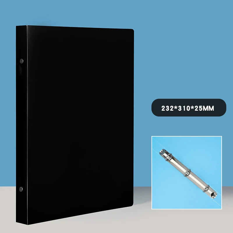1PCS A4 Perforated Folder Candy-Colored Transparent O-shaped 2-hole, 3-hole, 4-hole Waterproof File Folder Binder