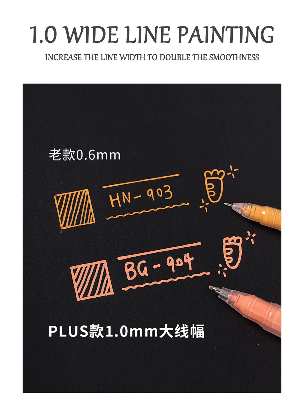Languo 6/24/36/54/72/90 colors Acrylic Painting Handbook Pens Multi-Color Gel Pen Student Neutral Pen Writing Marker Stationery