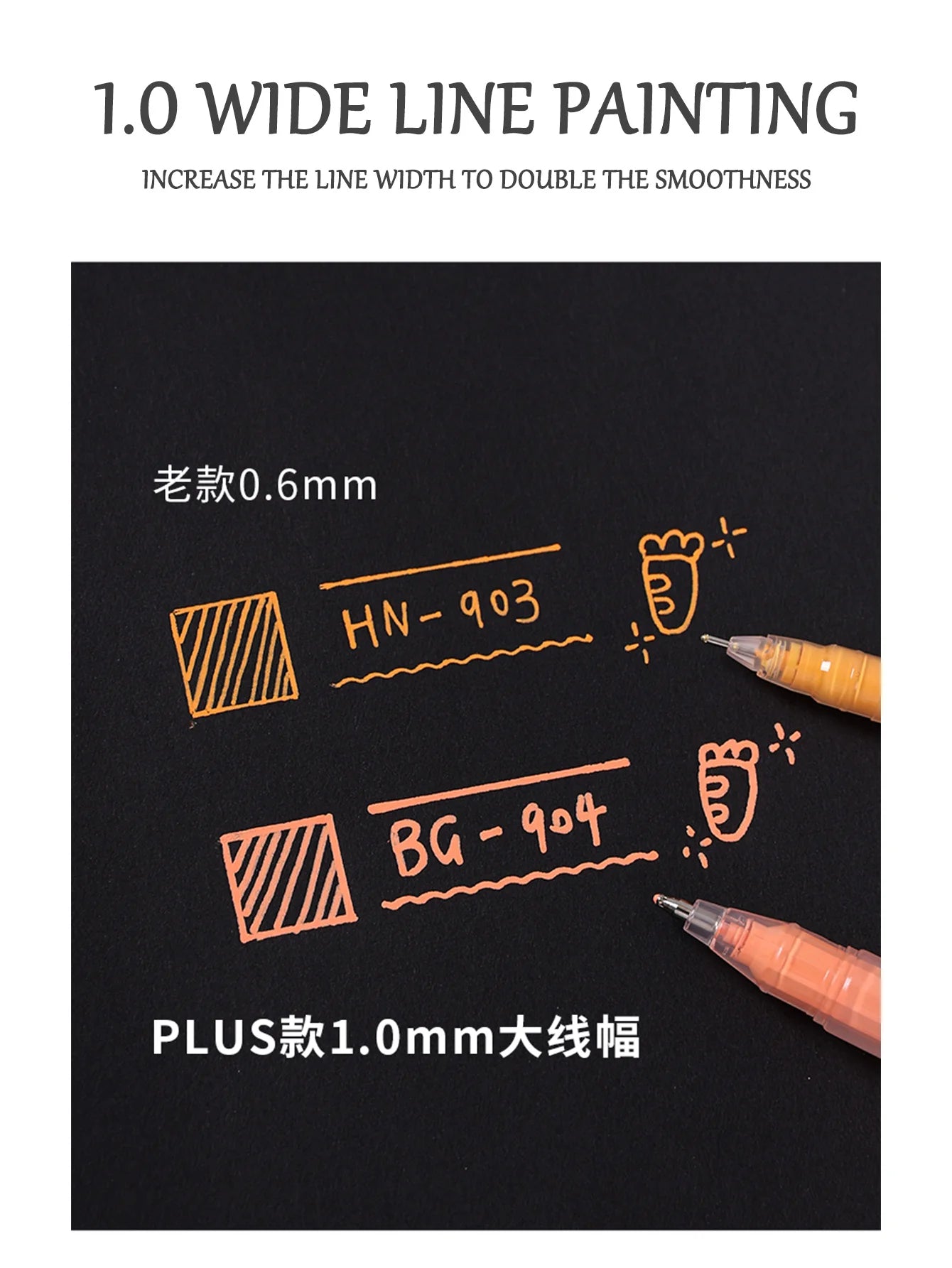Languo 6/24/36/54/72/90 colors Acrylic Painting Handbook Pens Multi-Color Gel Pen Student Neutral Pen Writing Marker Stationery