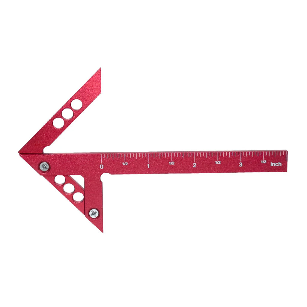 2pcs Center Finder and T-Square Hole Scribe Ruler Kit, Carpenter Center Measuring Tool, Metric & Inch Woodworking Projects Tool