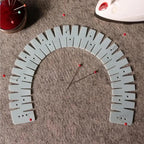 Hot Hemming Ruler Heat Resistant Hemmer Rulers Flexible Silicone Curve Scale Hemming Tool for Padding Sewing Cloth Fabric Pants