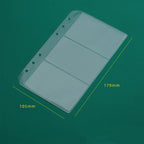 A6 Binder Pockets 6 Holes Cash Envelopes for Budgeting, Clear Zipper Folders for 6-Ring Budget Binder