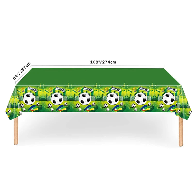Soccer Party Disposable Tableware Paper Plates Cups Napkins Tablecloth Kids Boys Football Birthday Party Decoration Supplies