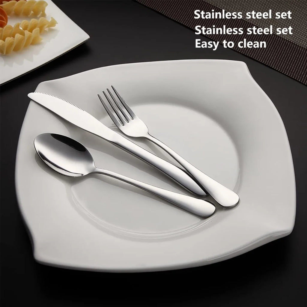Travel Cutlery Box with Knife, Fork, Spoon, Chopsticks and Reusable Straw Set Suitable for Office, Travel or Camping Accessories