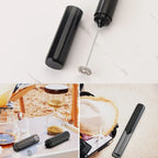 Electric Drink Mixer Rechargable Handheld Milk Frother Powerful Stirrer Egg Beater for Lattes Coffee Foam Maker