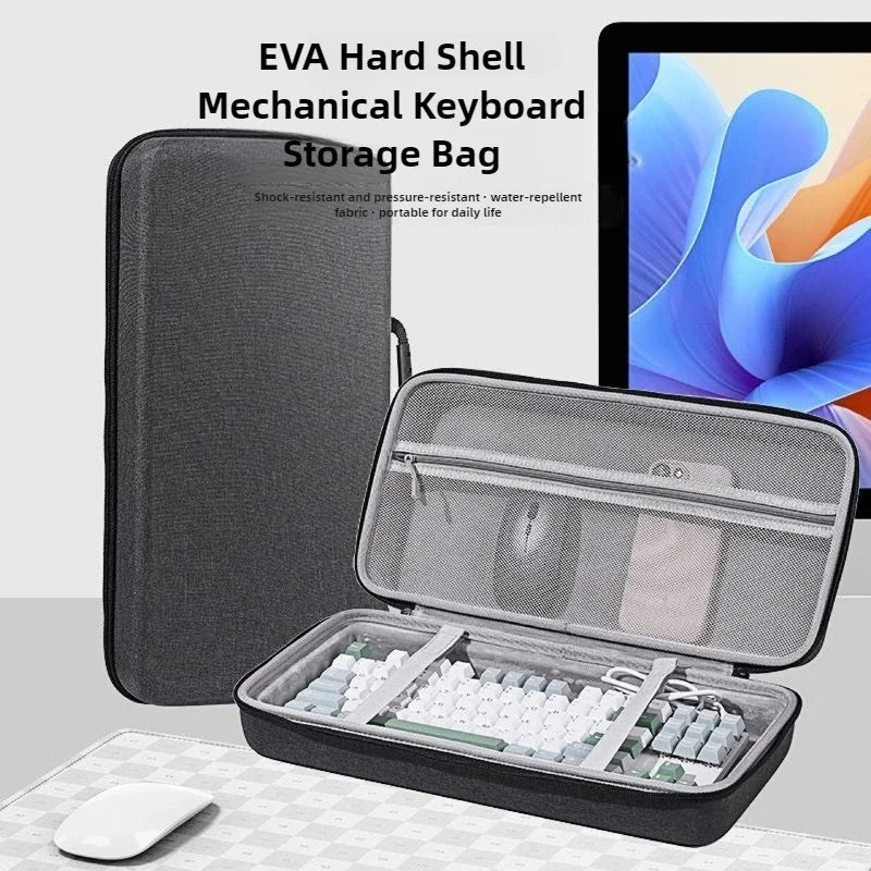 EVA Hard Case Protable Anti-fall Mechanical Keyboard Case Storage Bag Thickened Keyboard Protection Box for 87/68 Keys