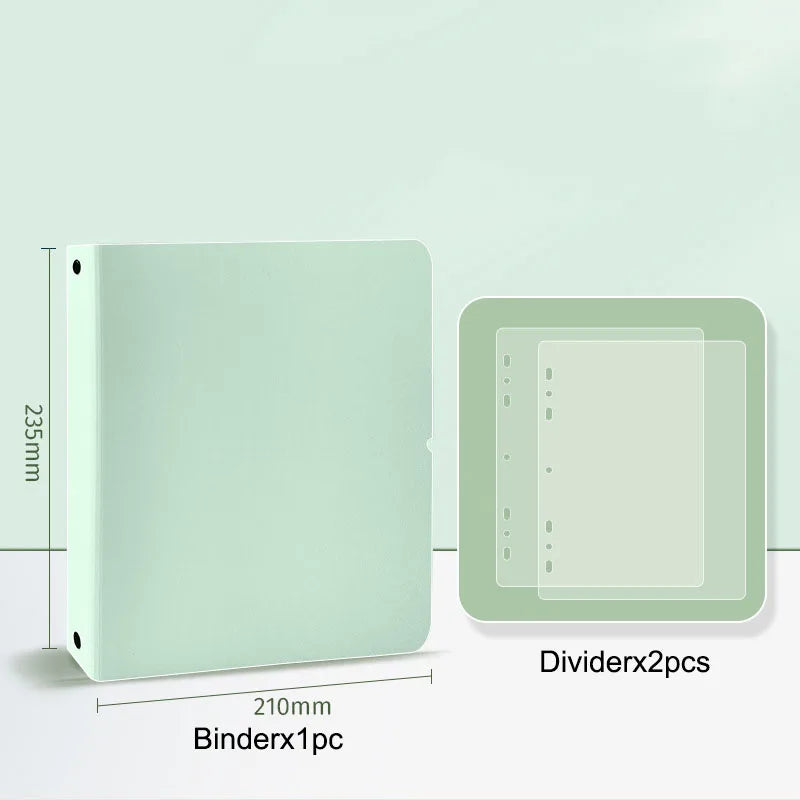 A5 3 Ring Binder Kpop Photocards Holder Photo Album Pocket Sleeves Clear Photo Card Collect Book Loose-leaf Binder Sheet Inserts