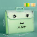 1 Piece A4 13-Pocket Accordion File Folder - Portable Student/Office Document Organizer
