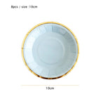 10cm Mini Plate Party Paper Plates Disposable Tableware Birthday Party wedding Decor kids Party Supplies Pink Small Plates 8pcs