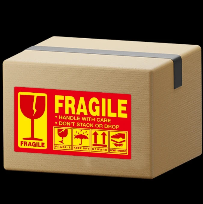 250Pcs/roll  Fragile Warning Sticker Care Shipping Special Tag Useful Shipping Express Label Handle With Care Keep