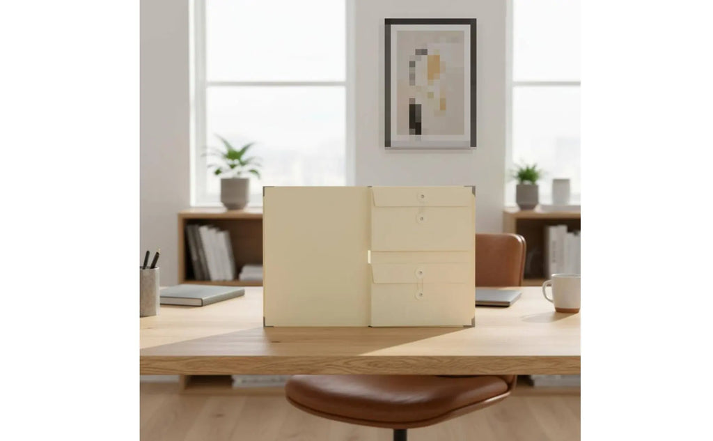 Manila Pocket Binder Multiple Pockets Expanding File Folder Expanding Document Organizer Easy to Organize Office Storage