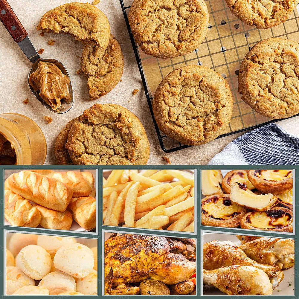 Air Fryer Unbleached Perforated Parchment Paper Sheets Mat & Square Baking Paper Liners Tray For Ninja Foodi Grill 5-in-1 AG301