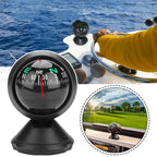 High Quality 360 Degree Rotation Waterproof Vehicle Navigation Ball Shaped Car Compass with Suction Cup