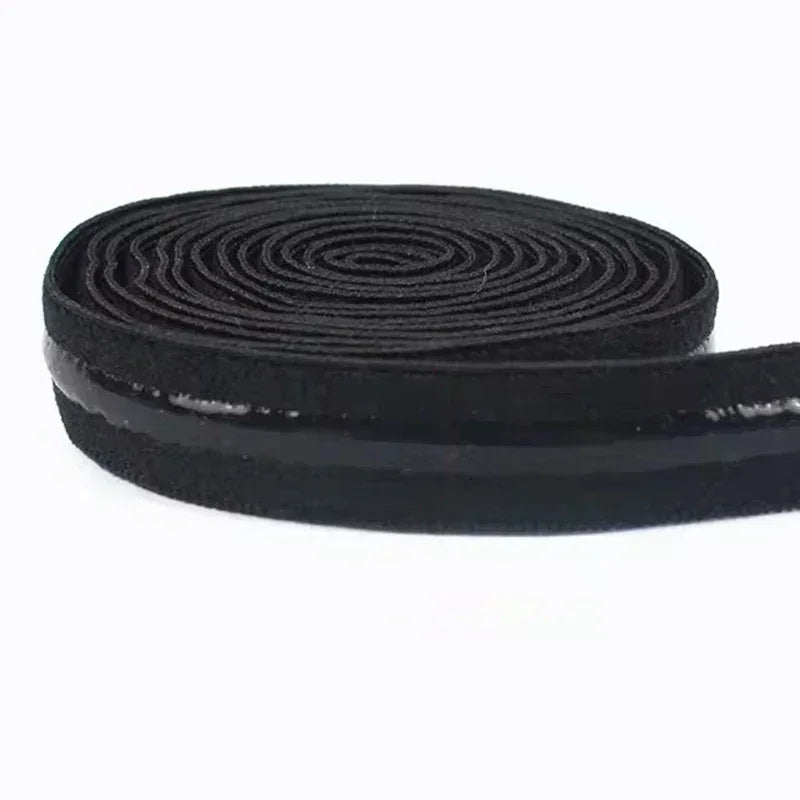 5/10/20M Non-slip Elastic Band 10mm Stretch Silicone Rubber Bands for Bra Underwear Strap Belt Tapes Sewing Trimming Accessory