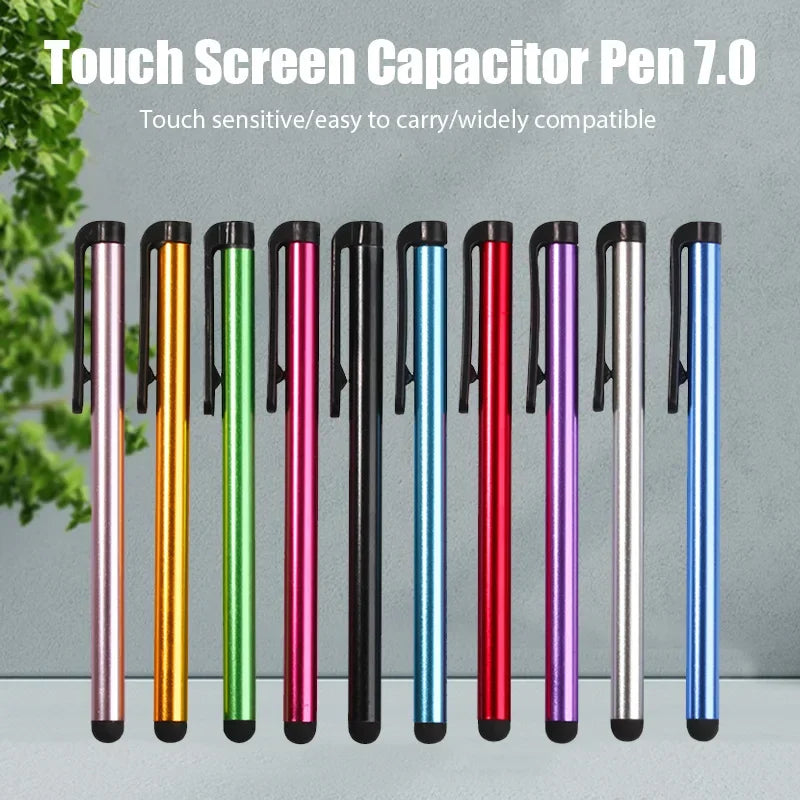 10pcs/lot Universal Capacitive Stylus Pens, High Precision Rubber Tip Touch Screen Pen for iPad iPhone Android Tablets & Smartph