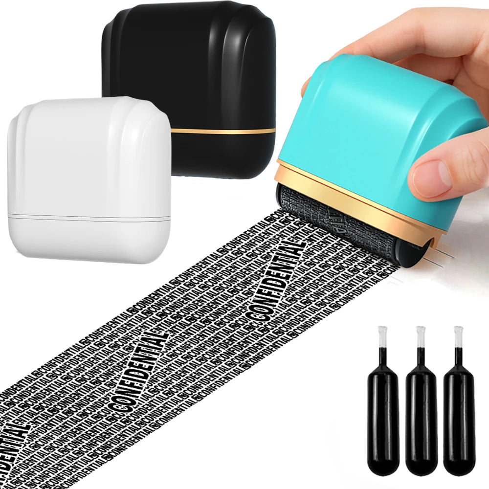 A002 Wide-Sized Identity Privacy Roller Seal, Specifically Designed for Blocking Confidential Addresses and Protecting Privacy