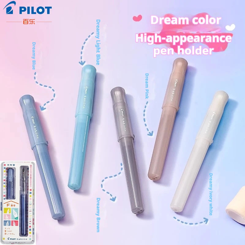 PILOT kakuno Fountain Pen,Multi-Colors Dreamy/Smile Family Series 0.4~0.7mm Nib Writing Calligraphy Pen Perfect Gift For Student
