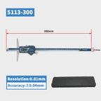 SHAHE Depth Vernier Caliper Micrometer 150/200/300 Mm Digital Vernier Caliper Stainless Steel Electric Digital Depth Gauge