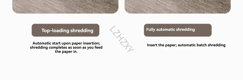 High-capacity Office Shredder with Five-level Security and Shredding Function It Can Shred Large Volumes of Documents and CDs