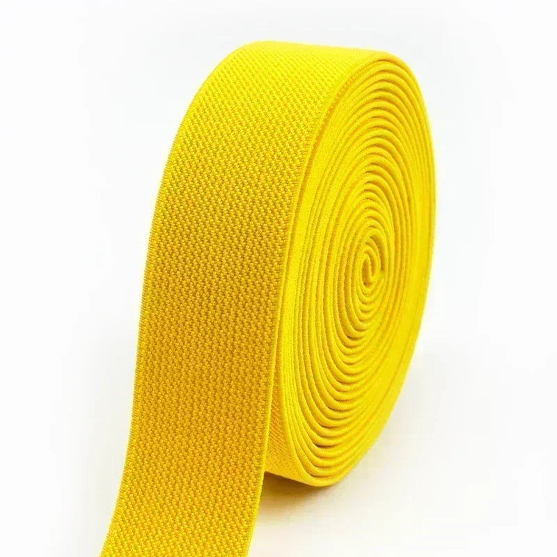 3/5M Meetee 20-50mm Elastic Bands for Trouser Waist Rubber Band Stretch Webbing Tape Belt DIY Underwear Clothes Sewing Accessory