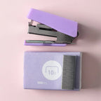 Mini Desktop Stapler Set with 400 Staples Portable Office Stationery Kit Home School Supplies Compact Paper Fastener Tool