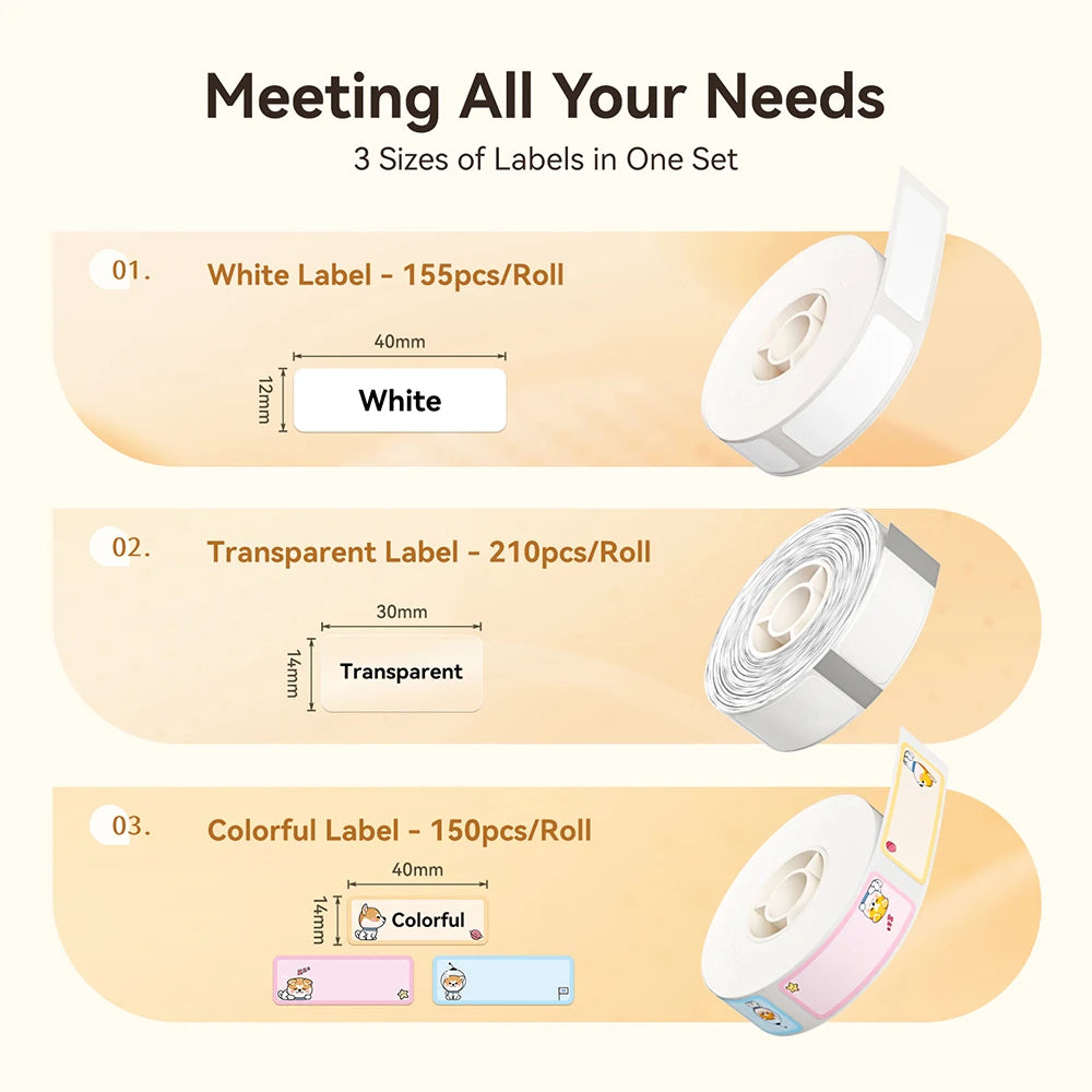 NIIMBOT D110 Upgraded Version Thermal Label Printer Mini Portable Name Tag Label Maker With Tape for Office Home Kitchen School