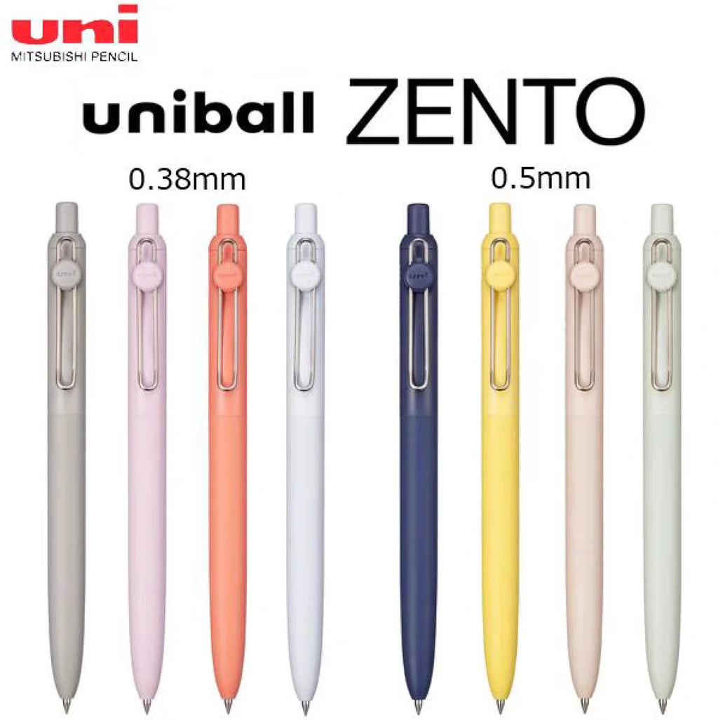 1+3 Refill Japan UNI Gel Pen Small Thick Core 0.38mm Smooth Quick Dry UMN-SF-38 Upgrade UniBall One Black School Supplies