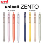 1+3 Refill Japan UNI Gel Pen Small Thick Core 0.38mm Smooth Quick Dry UMN-SF-38 Upgrade UniBall One Black School Supplies