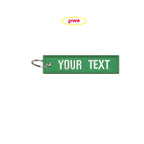 Customized Key Chain Tag Motorcycle Outboard Double Sided Embroidered Keychain