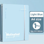 Large Capacity 3-Ring Binder with Pockets for A4 Paper,Holds 220 Sheet Presentation Folder for School Office(12.4x10.43 Inch)
