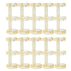 Removable Binder Book Binding Rings Plastic Book Rings Clear Folder Binder Clips Scrapbook Binding Button School Loose Leaf Clip