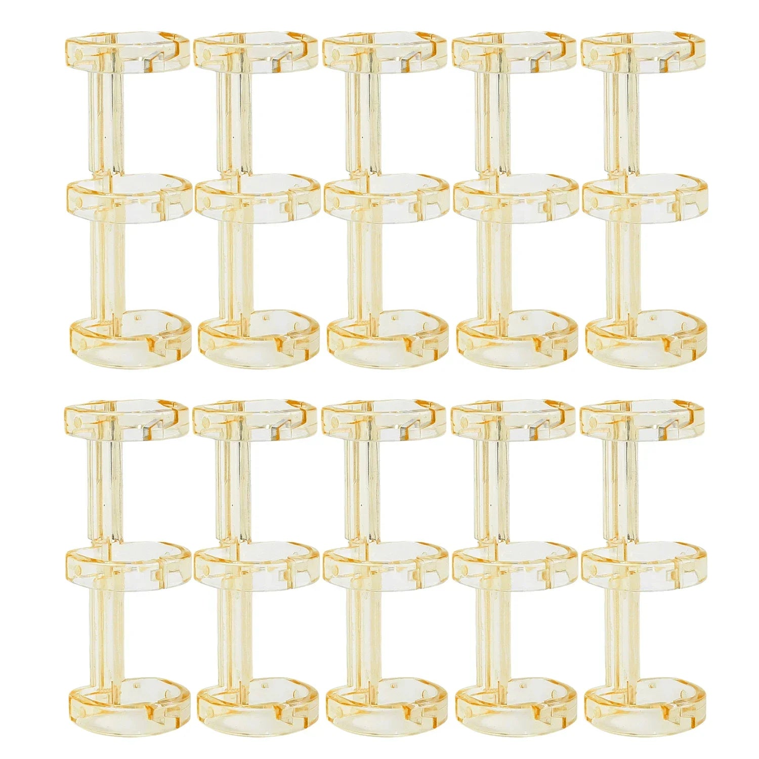 Removable Binder Book Binding Rings Plastic Book Rings Clear Folder Binder Clips Scrapbook Binding Button School Loose Leaf Clip