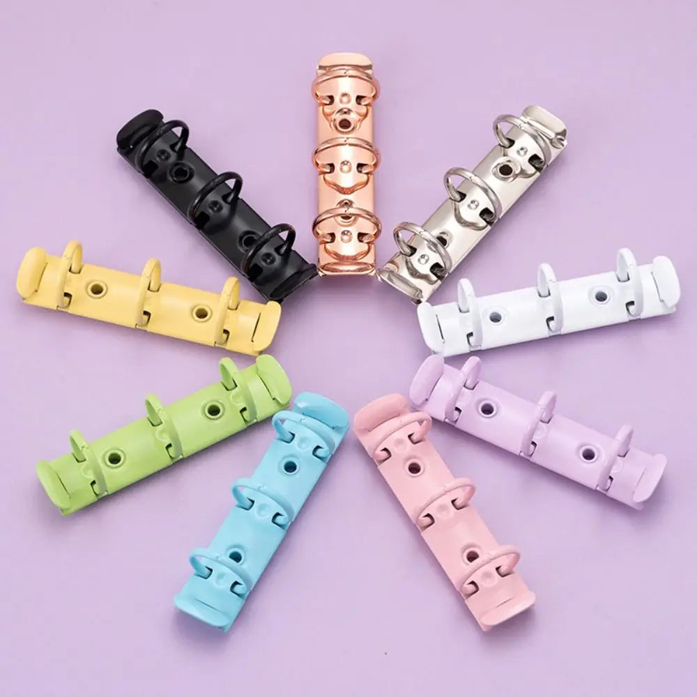 Durable Detachable Metal Spiral Rings Binder Clip High Quality Diary A8 Paper Binder Clips DIY Album Loose Leaf Ring Office