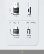 Essager USB C To USB 3.0 OTG Adapter Type C Female Converter USB-C Male To Micro Adapter For Xiaomi 12 POCO Oneplus ipad Macbook