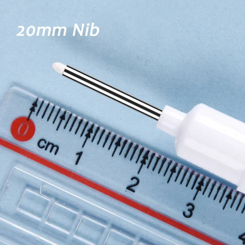 5/10PCS/Set 0.7mm 20mm Long Nib White Marker Pens Multi-Purpose Deep Hole Quick-drying Carpenter Oily Pen for Bathroom Wood