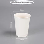 1000pcs 9oz 250ml double wall coffee cups, insulated double wall paper cups, company logo personalized customization wholesale