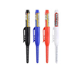 45mm Waterproof Deep Hole Marker Pens Long Nib Head Carpenter Pen Black/Blue/Red Ink for Multi-Purpose Woodworking Hand Tools