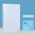 1PCS A4 Perforated Folder Candy-Colored Transparent O-shaped 2-hole, 3-hole, 4-hole Waterproof File Folder Binder