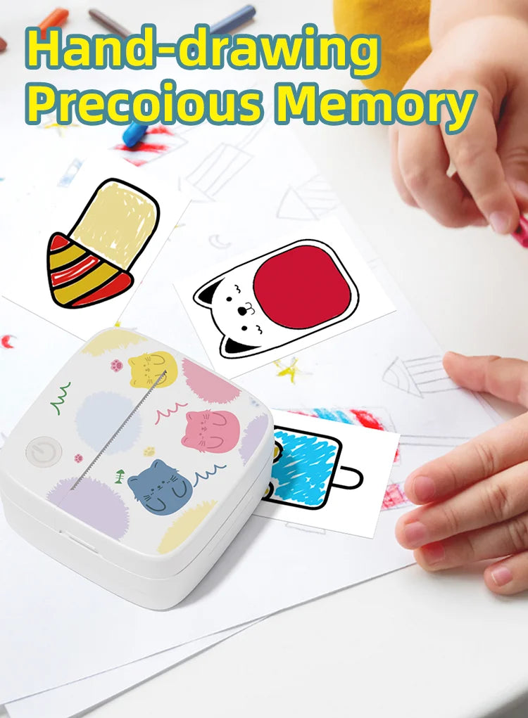 Dolewa D2 Label Maker Printer Portable Printer Thermal Paper Printer Label Sticker Paper Printer for Photo Printing