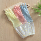 Waterproof Housework Cleaning Gloves Kitchen Cleaning Latex Household Dishwashing Laundry Gloves Wear Resistant Rubber Gloves
