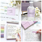Kawaii Sticky Notes Set Expandable Removable Student Memo Pads Must-Have Study Planner Supplies Bulletin Journal Accessories