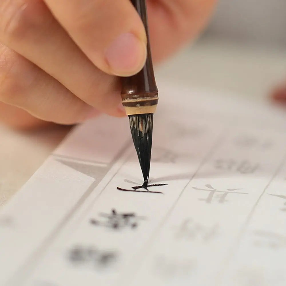 Traditional Chinese Writing Brushes Bamboo Wolf's Hair Writing Brush for Calligraphy Painting Practice Brush