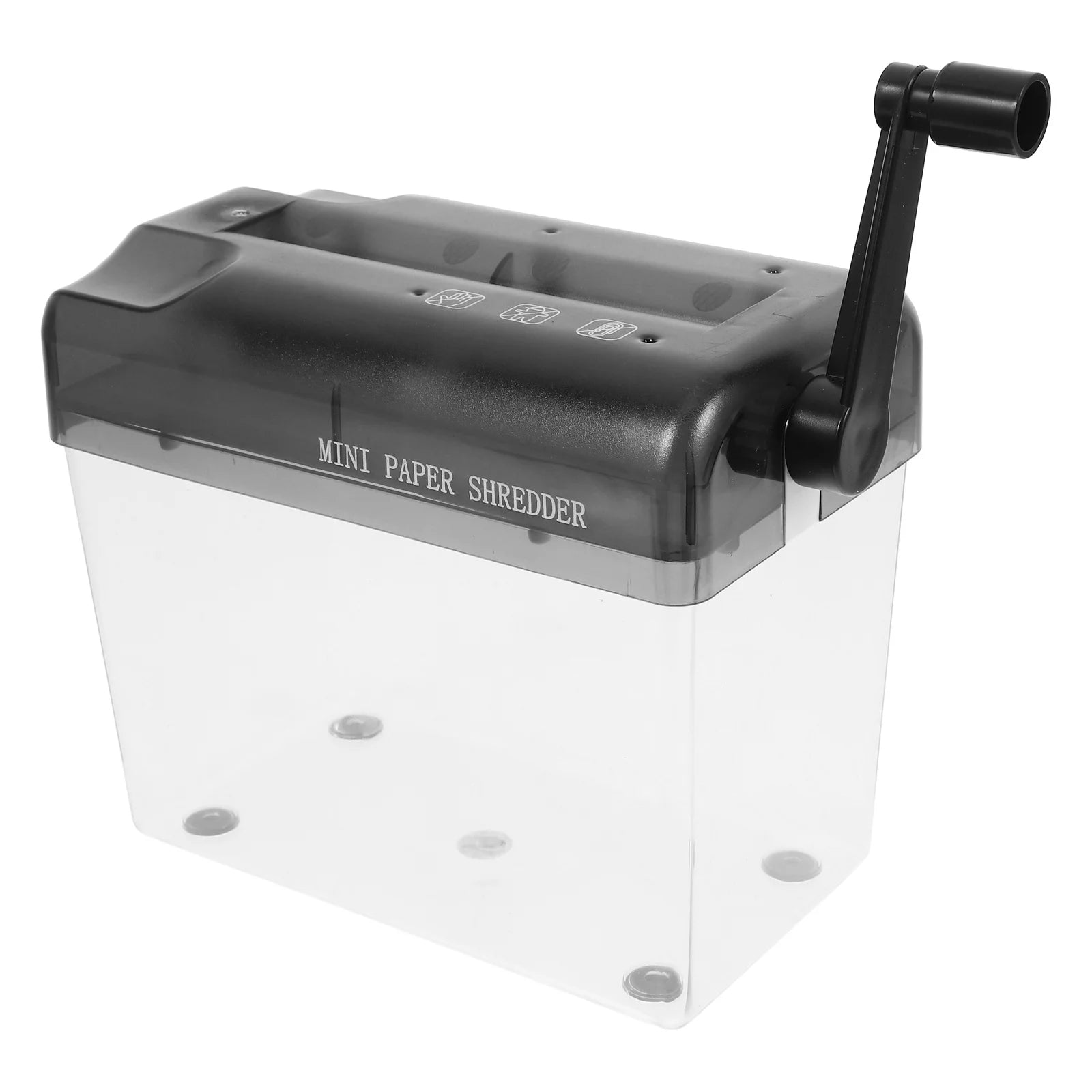 Manual Paper Shredder Portable Hand Crank Shredder for Bills Receipts Easy to Use Wear-Resistant Home Accessory