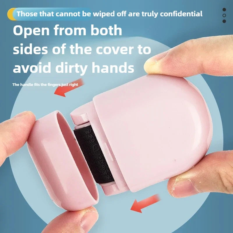 Ceramic Blade Theft Protection Roller Stamp for Privacy Confidential Data Guard Your Security Stamp Roller Privacy Seal Roller